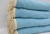 Turquoise 100% Cotton Round Beach Towel