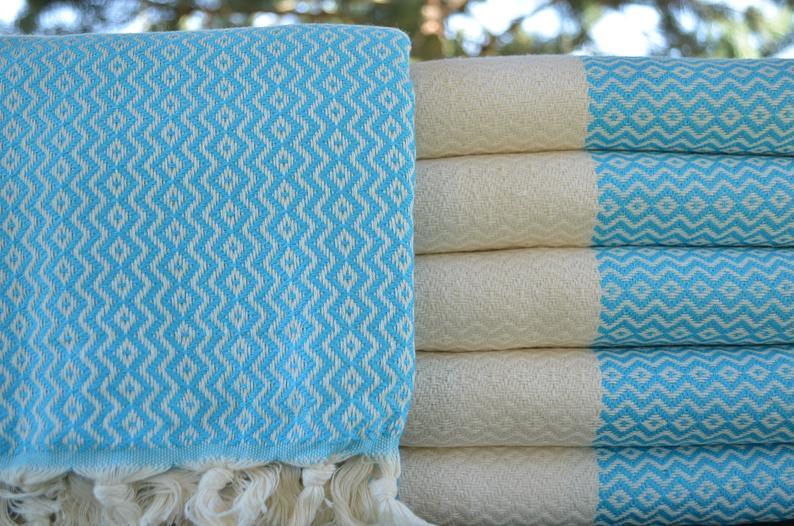 Turquoise Delight Series - 100% Cotton Towels