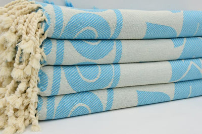 Turquoise Mandala 100% Cotton Towel