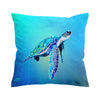 Turquoise Sea Turtle Pillow Cover