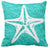Turquoise & Starfish Pillow