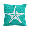 Turquoise Starfish Pillow Cover