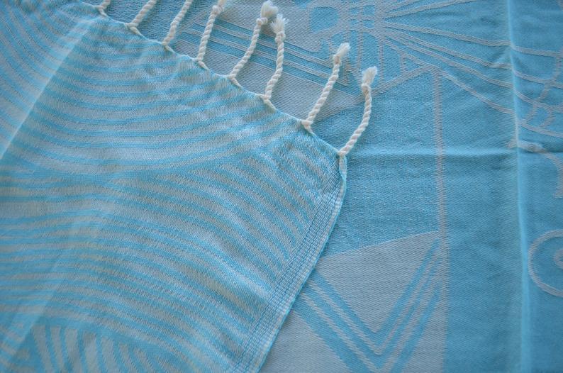 Turquoise Sunrise Oversize Sandless Cotton Towel