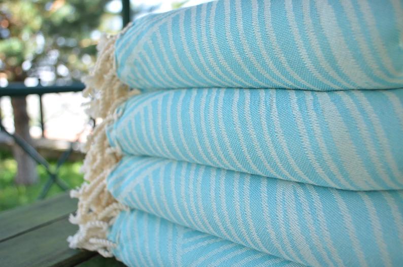 Turquoise Sunrise Oversize Sandless Cotton Towel