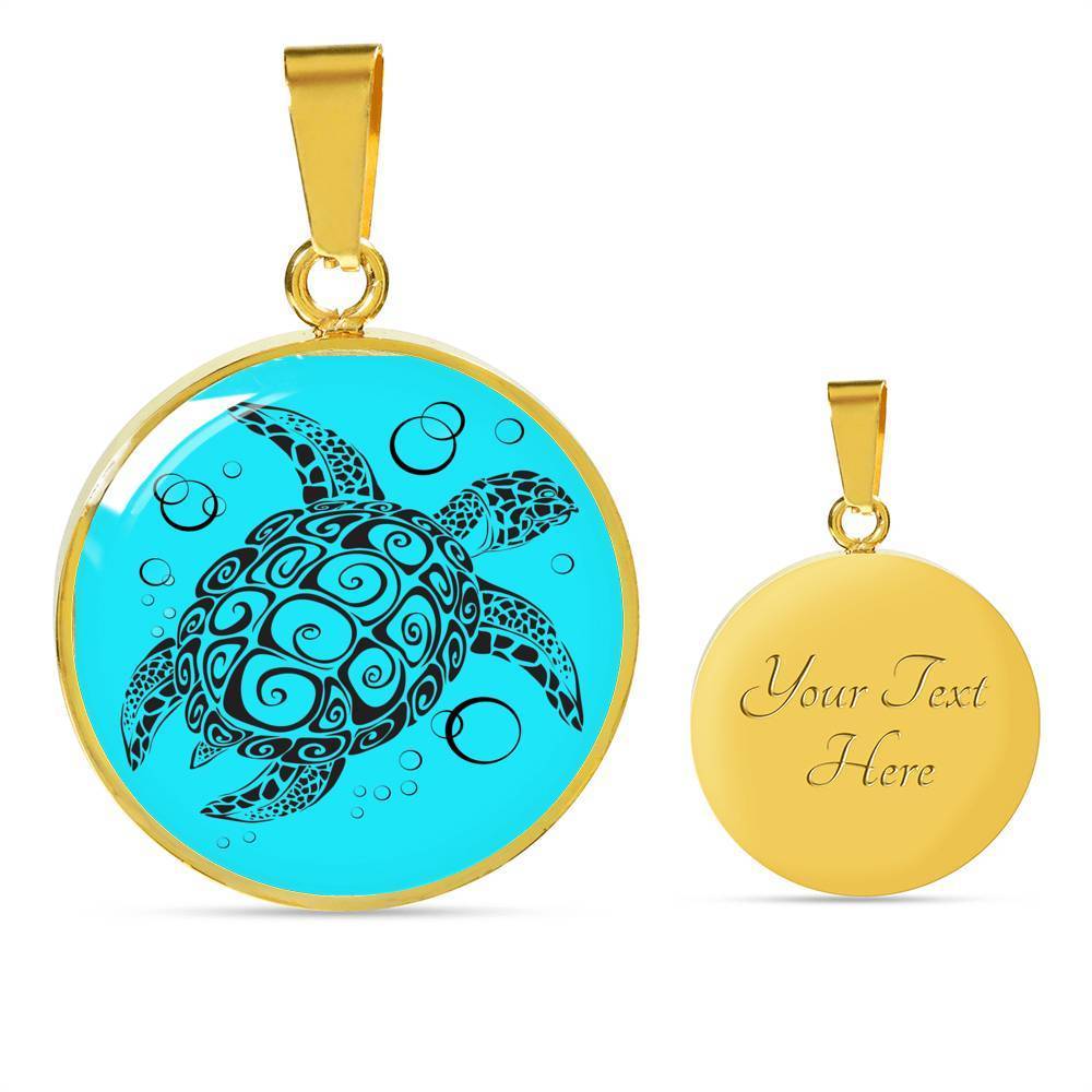 Turquoise Turtle Twist Necklace