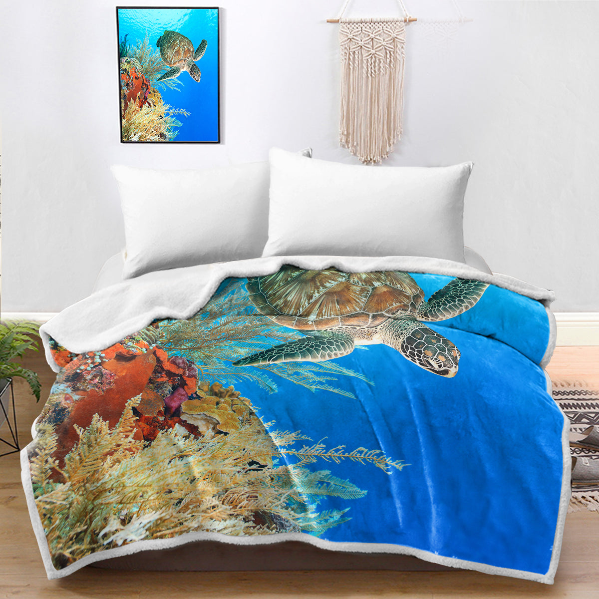 Turtle Bedspread Blanket