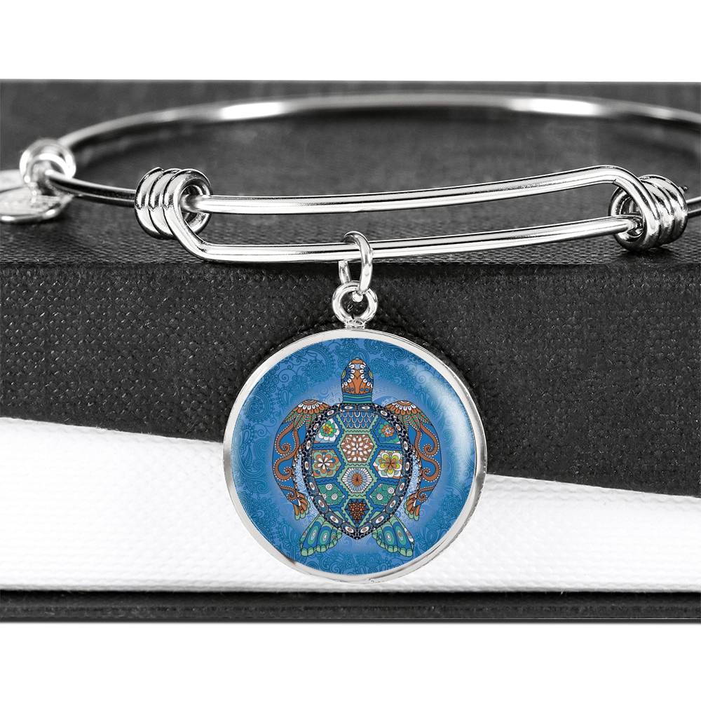 Turtle Totem Bangle Bracelet