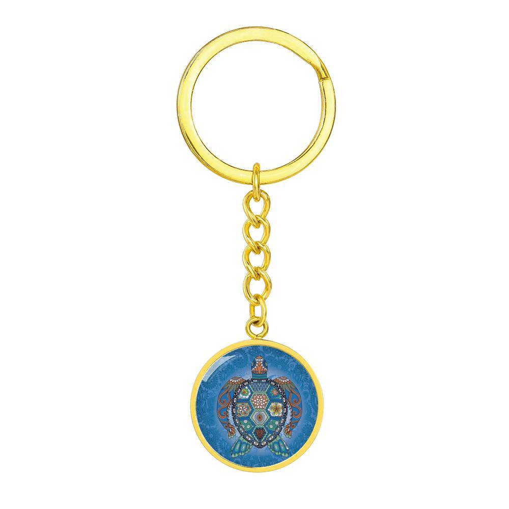 Turtle Totem Beachy Keychain