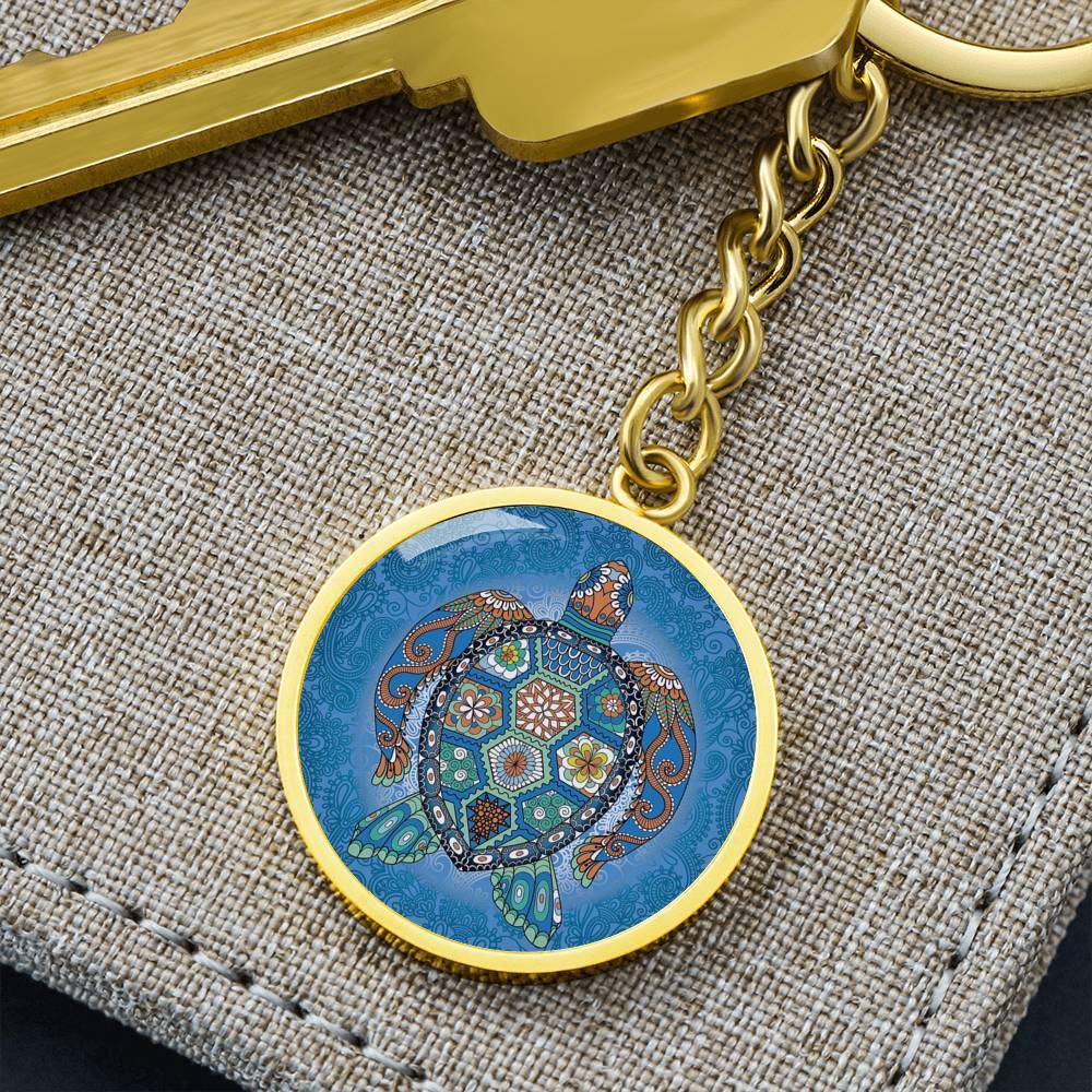 Turtle Totem Beachy Keychain