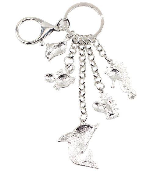 Under the Sea - Enamel Pendant Key Ring