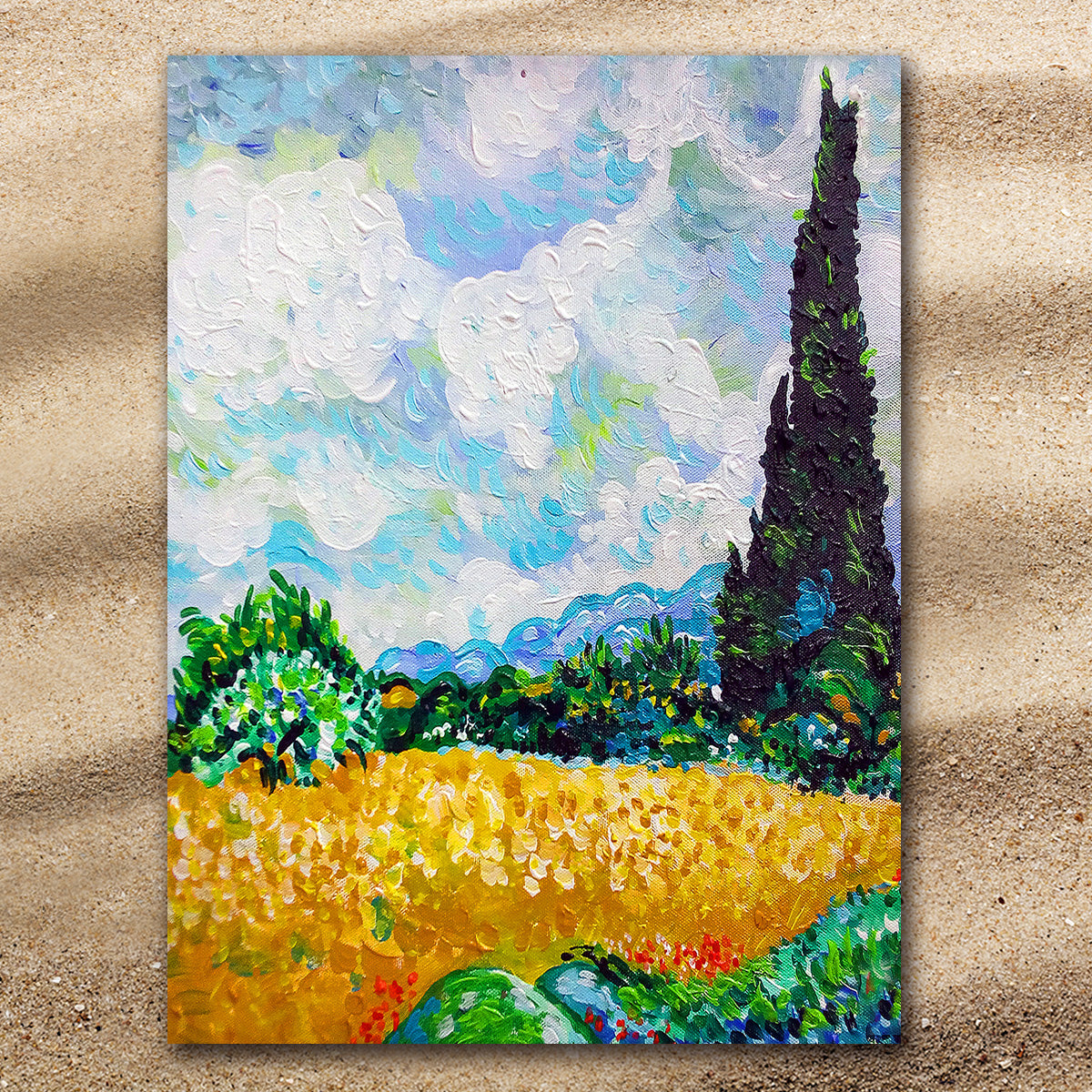 Van Gogh&#39;s Wheat Fields Extra Large Towel