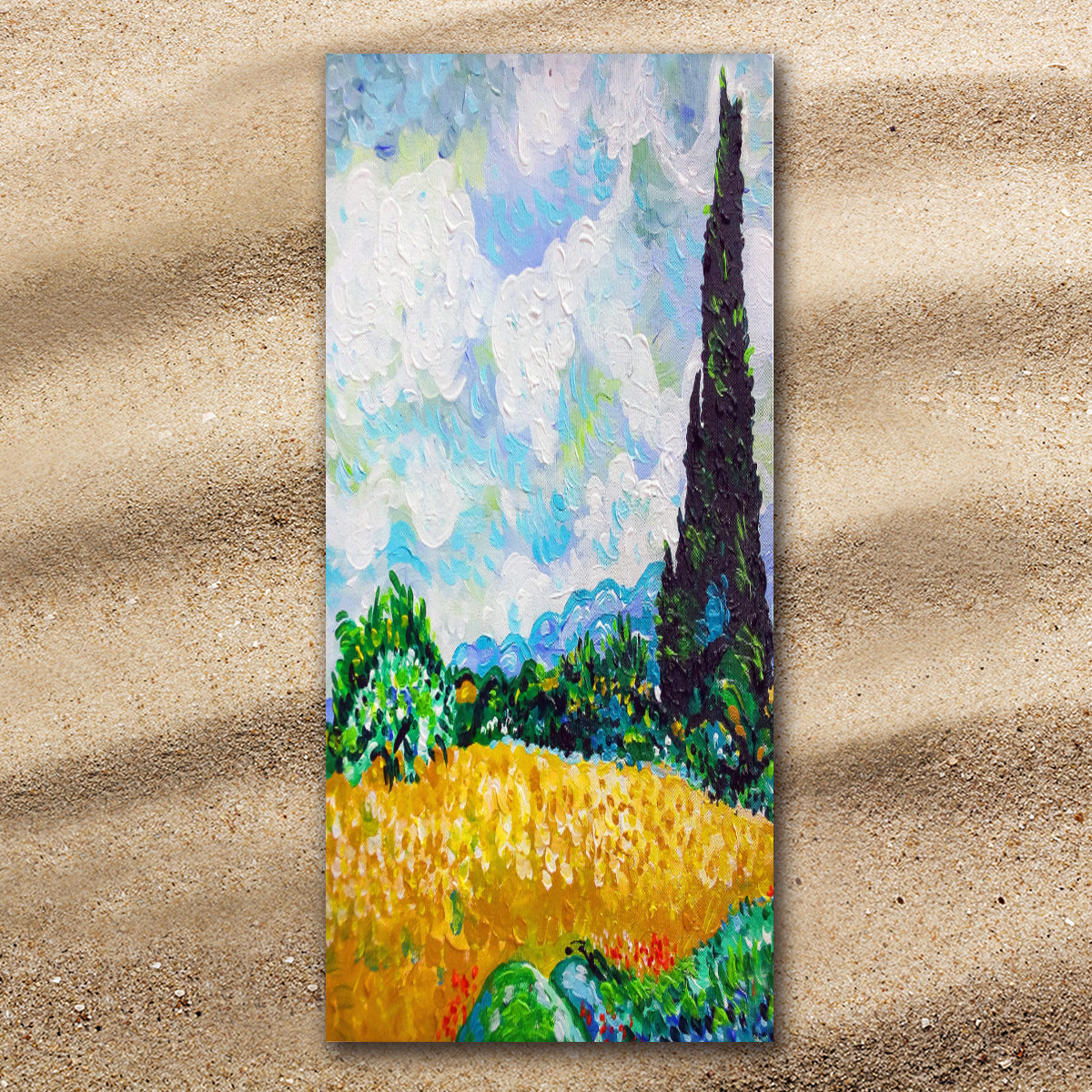 Van Gogh&#39;s Wheat Fields Extra Large Towel