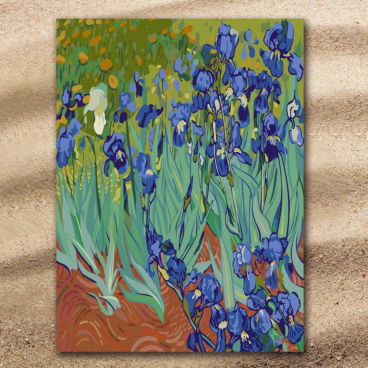 Van Gogh&#39;s Irises Extra Large Towel
