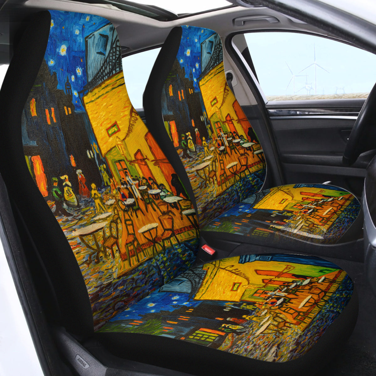 Van Gogh&#39;s Cafe at Night Car Seat Cover