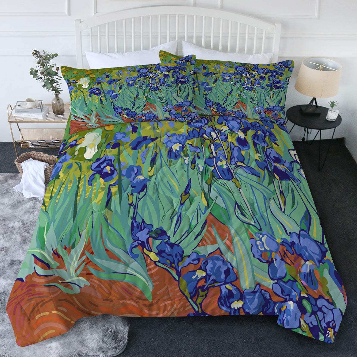 Van Gogh&#39;s Irises Comforter Set