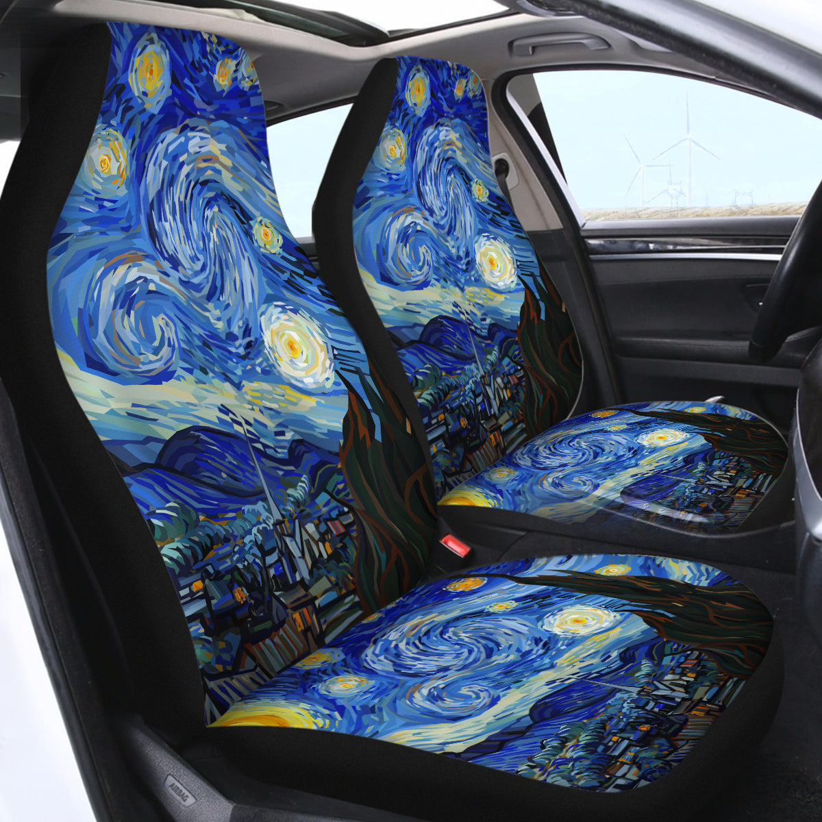 Van Gogh&#39;s Starry Nght Car Seat Cover