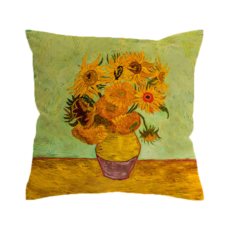Van Gogh's Sunflowers Pillow Cover