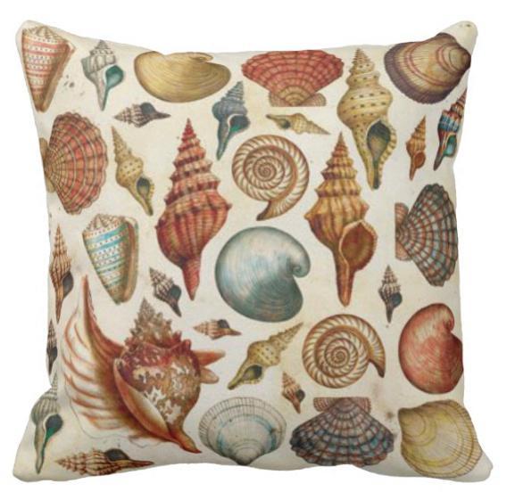 Vintage Shells Collection Pillow Cover  ❤ SALE!