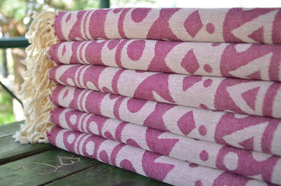 Violet Mandala 100% Cotton Towel