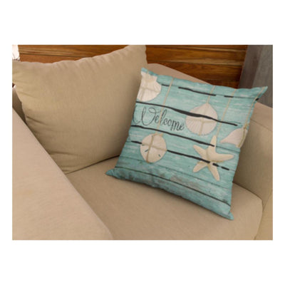 Welcome Weathered Wood Style Pillow Cover