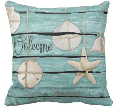 Welcome Weathered Wood Style Pillow Cover