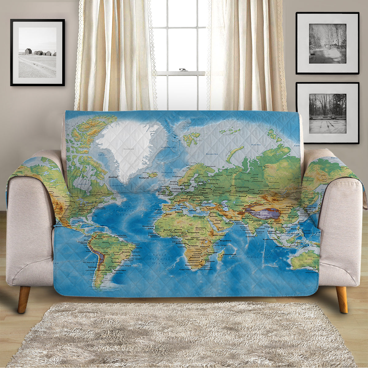 The Seven Seas Sofa Cover