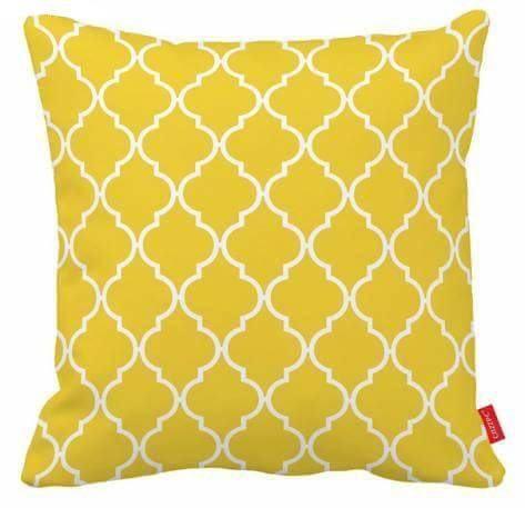 Yellow Geometric Pillow Cover